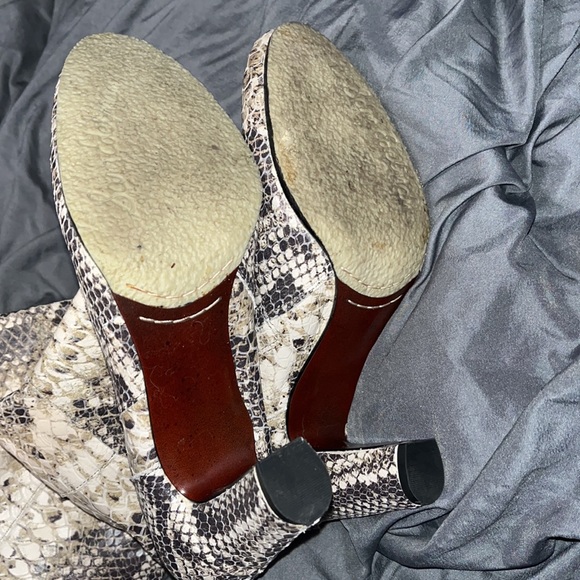 Sam Edelman Leather Snakeskin Knee high boots serphina style - Picture 2 of 5
